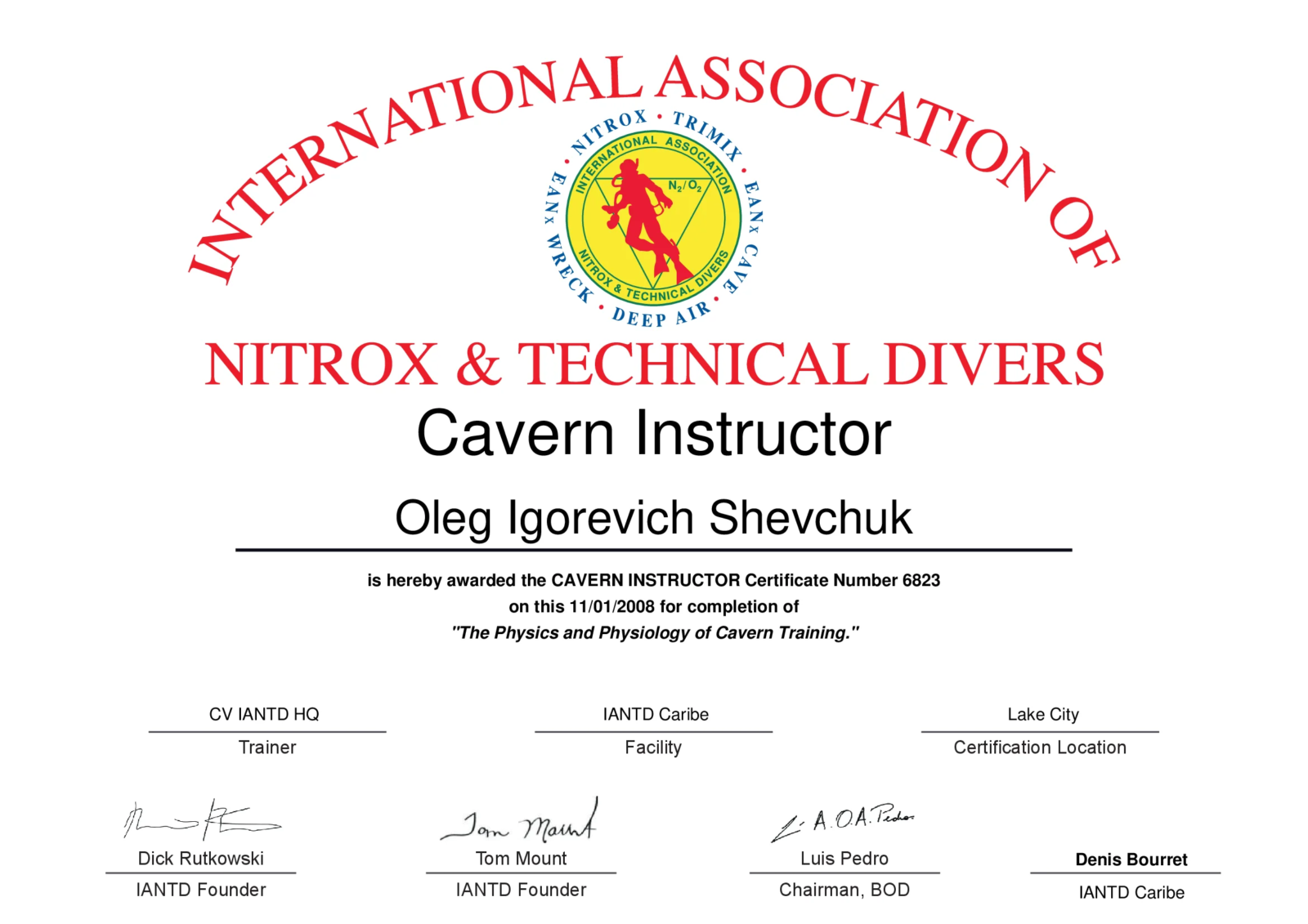 Cavern Instructor