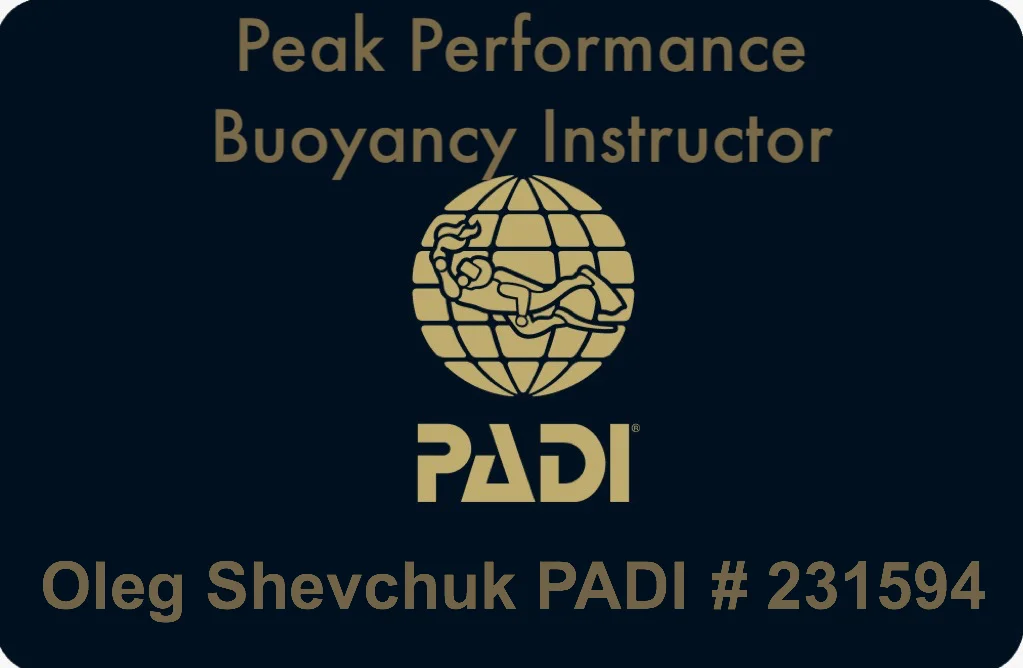 Peak Performance Buoyancy Instructor